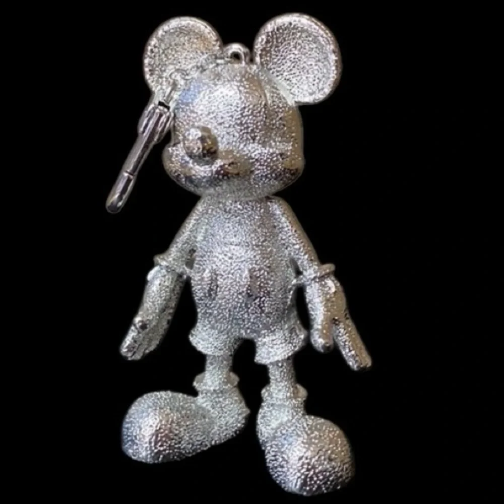 BAUBLEBAR Viral Silver-Tone Mickey Mouse Bag Backpack Charm Keychain Fob NEW NWT